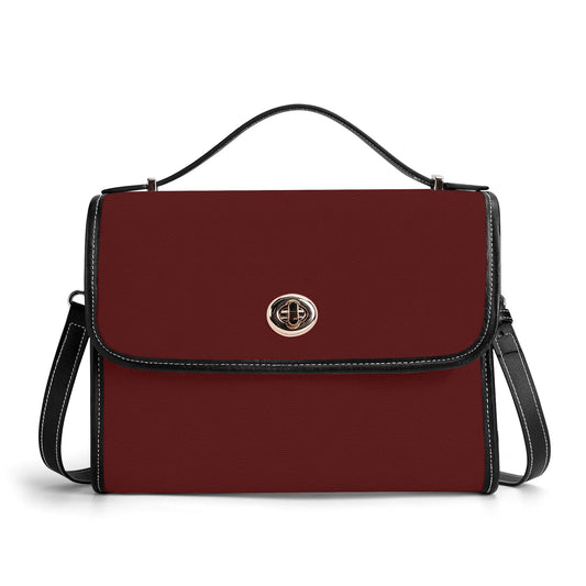 Burgundy Leather Satchel Bag